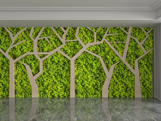 Modern background wall 3d model