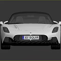 Silver Sports Car With Sleek Modern Aerodynamic Design And Shiny Exterior