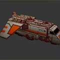 IMC Red And White Transport Vehicle Detailed Scale Model With Wings And Wheels