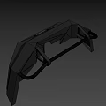 Black Metal Front Bumper With Tubular Guard For Off Road Vehicles