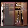 Modern Bathroom Vanity Cabinet With Wooden Storage Shelves And Toiletries Organizer