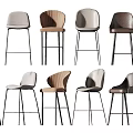 Modern Bar Stools With Various Designs Wooden Accents And Metal Frame Structures