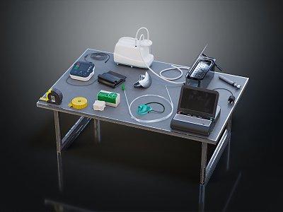 modern medical equipment infusion pump medical instrument 3d model