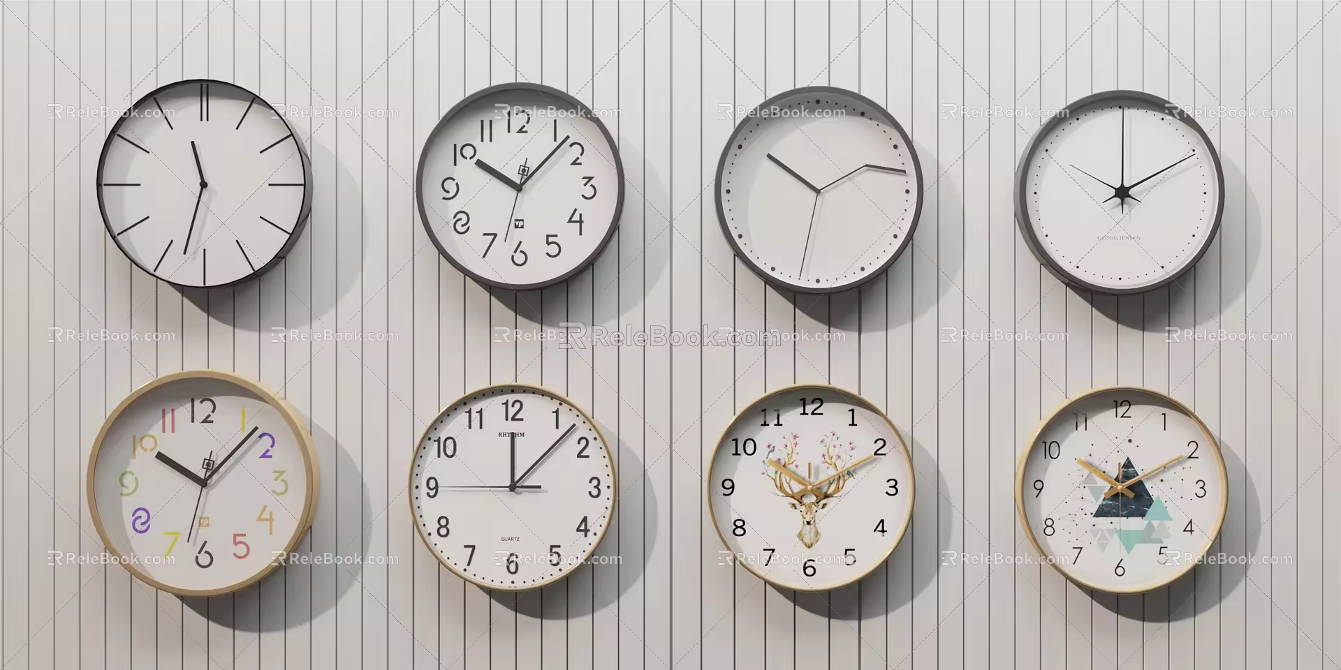 Modern Clock 3d model