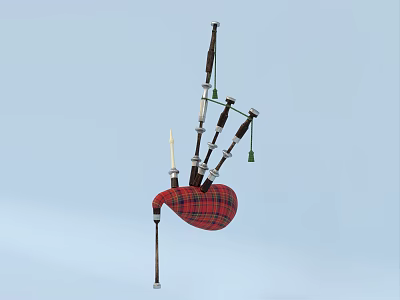 Modern bagpipes 3d model