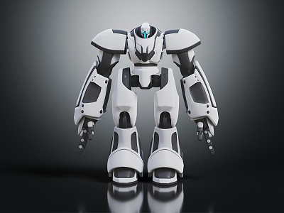 Modern Robot Warrior Mechanical Combat Police Mechanical Armor 3d model