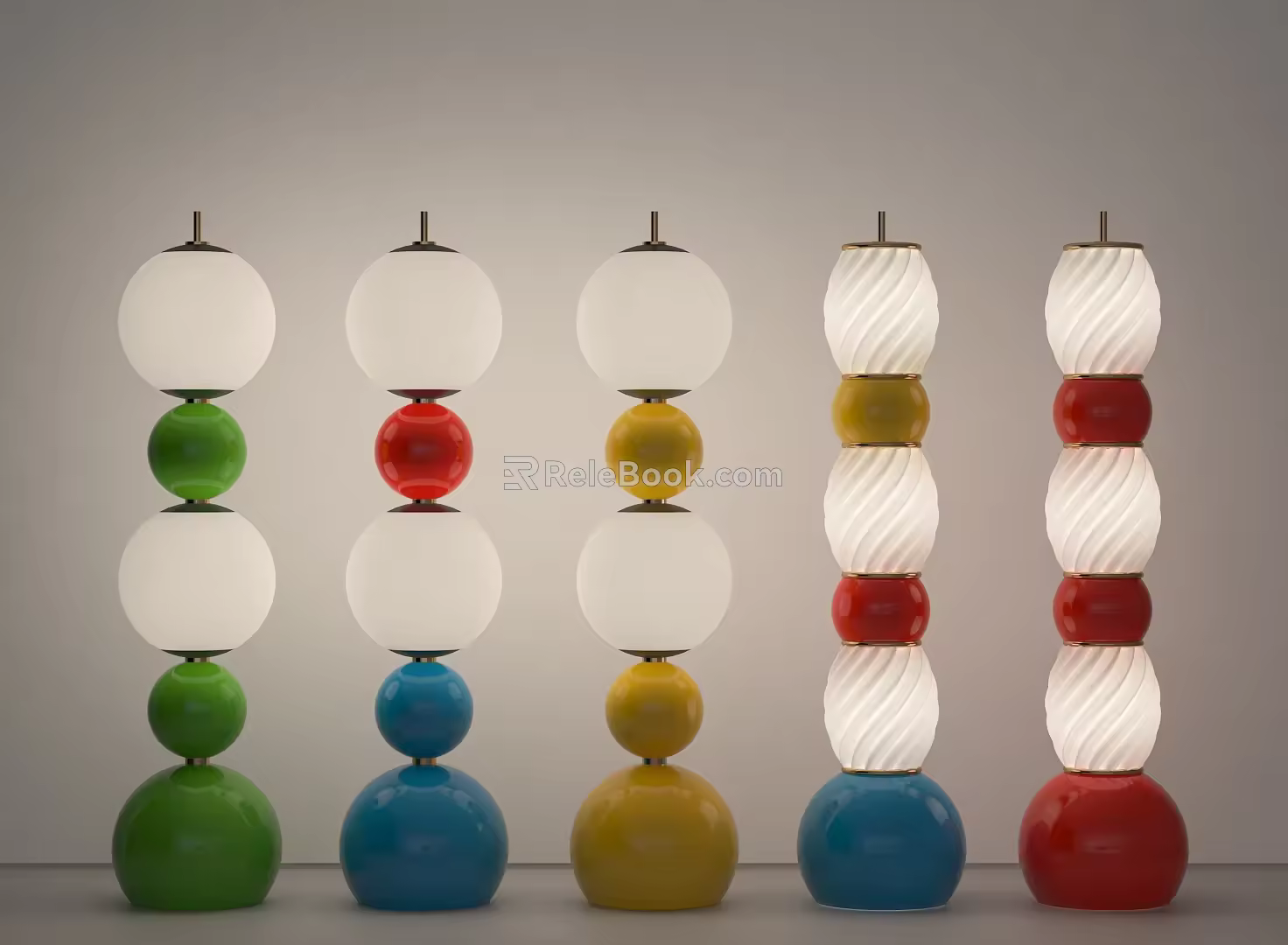 Art floor lamp 3d model