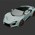 White Sleek Convertible Sports Car With Black Roof And Red Rims
