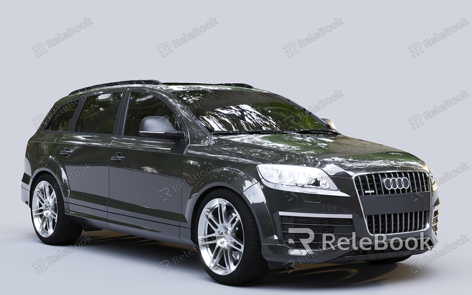 Black car Audi Q7 model