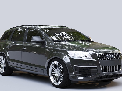 Black car Audi Q7 model