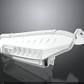 Transparent Plastic Automotive Component Cover With Ribbed Surface And Functional Design