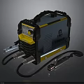 Professional Yellow And Black Welding Machine With Digital Display And Cables Clamps