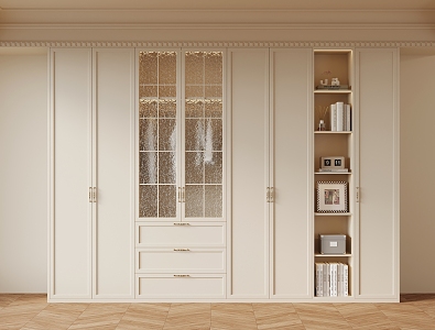 French Cream Wardrobe 3d model