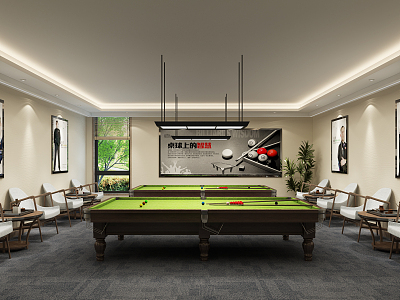 Modern Billiard Room model