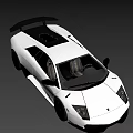 White Sports Car With Sleek Aerodynamic Body And Black Wheels Design