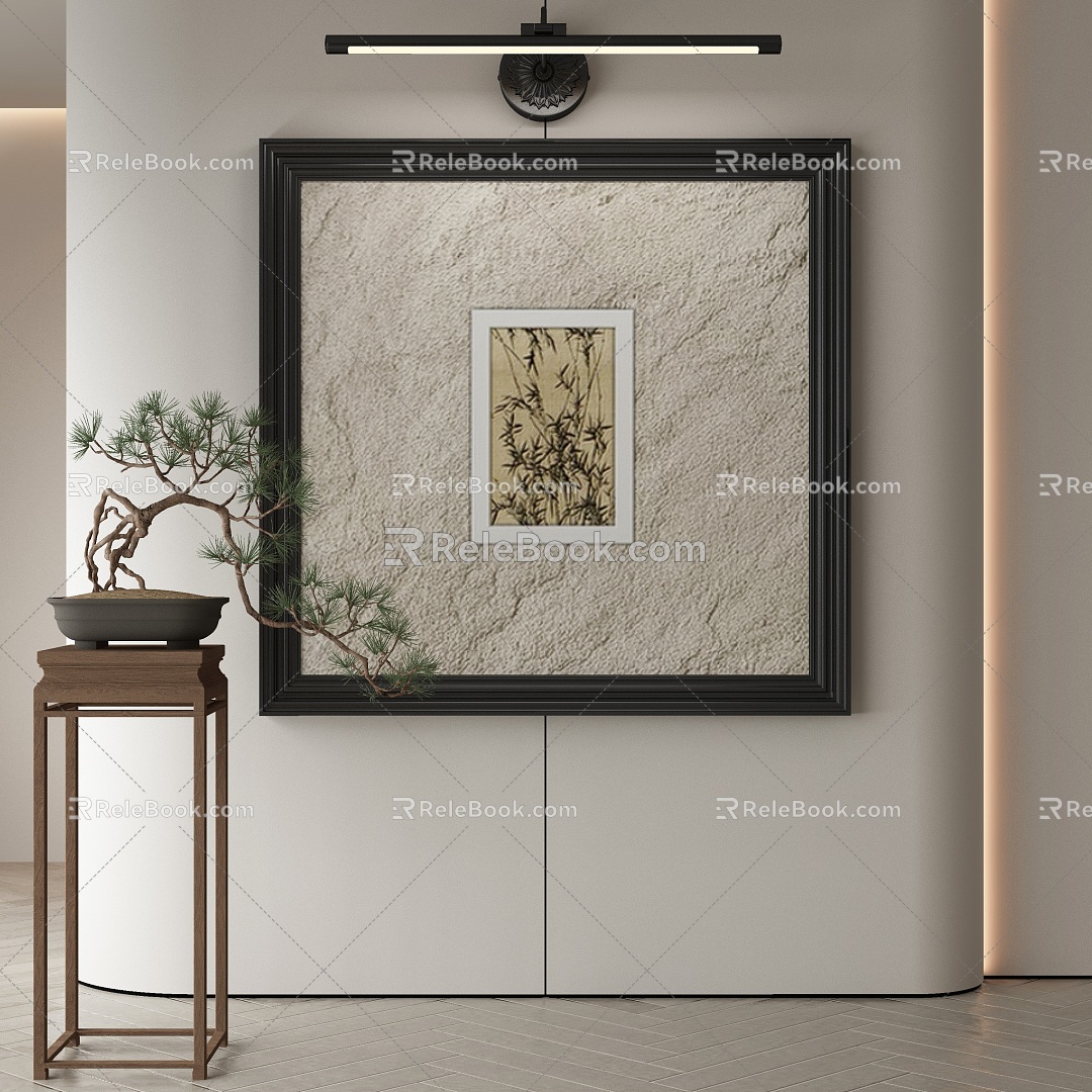 New Chinese Decorative Painting 3d model