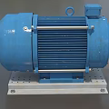 Motor Induction Motor Cross-section Motor Industrial Equipment Water Pump Water Pump Low Face Number Game Low Model Simple Model Video Level Super Realistic 3d model