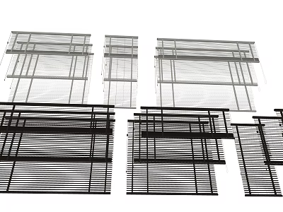 Modern Window Blinds With Various Designs For Home And Office Use 3d model