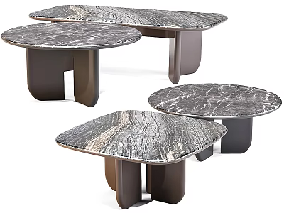 Modern Elegant Marble Dining Tables With Sleek Tabletops And Stylish Bases 3d model