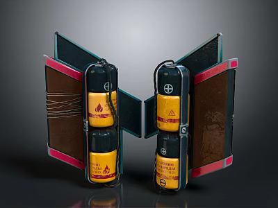 Modern Sci-Fi Equipment Sci-Fi Items Sci-Fi Components High-Tech Components 3d model