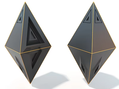 Ling-shaped Starlight Future Machinery Cypunk Hard Surface High-tech Industrial Parts 3d model