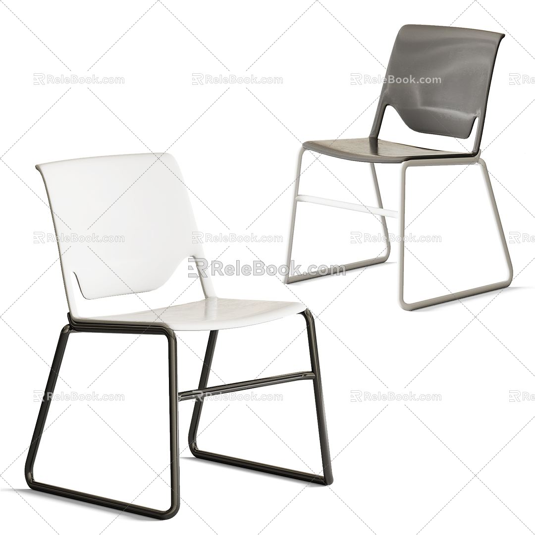 Modern single chair 3d model