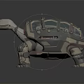Modern Robot Mechanical Tortoise Mechanical Animal Science Fiction Tortoise 3d model