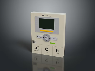 Eurotherm Industrial Computer Control Panel With LCD Screen Control Knob And Soft Talk Buttons 3d model