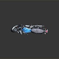 Modern motorcycle two-wheeled motorcycle off-road motorcycle road racing motorcycle 3d model