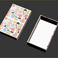 Colorful Patterned Packaging Boxes For Household Items With Decorative Designs
