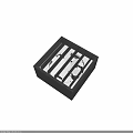 Square Shaped Ventilation Equipment Featuring Black Housing White Grilles And Blades