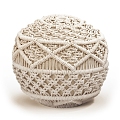 pouf Lambi Tassel Chair Stool Round Stool Cushion Stool Lace Cushion Stool 3d model