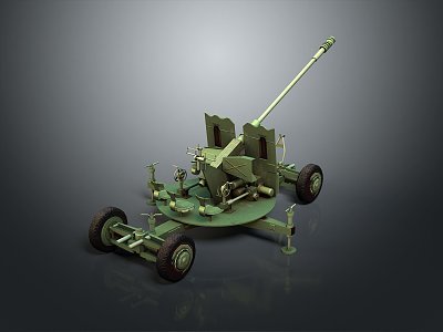 Artillery Gun Artillery Ship Gun Siege Gun Cannon Anti-aircraft Breaking Heavy Gun Heavy Gun 3d model