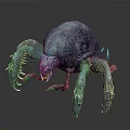 Monstrous Spider Like Creature With Multiple Legs Rough Textured Body And Sharp Claws 3d model
