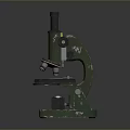 Industrial Equipment Green Microscope With Mechanical Base And Lens Stage For Laboratory Use