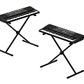 Professional Digital Electronic Keyboards Musical Instruments With Adjustable Stands For Home Practice 3d model