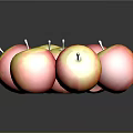 Shiny Red And Yellow Apples In A Pile On Black Surface