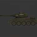 Military Tank Featuring Camouflage Paint Turret Cannon Barrel Tracks And Metal Texture