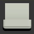 White ESA Computer Monitor With Green Screen Interface And Display Graphics