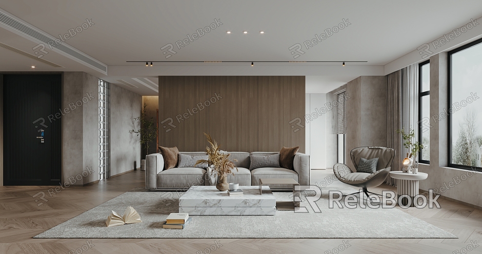 modern living room model