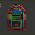 Coin Jukebox Coin-operated Jukebox Game Machine Large Game Machine Coin-operated Game Machine Arcade Machine 3d model