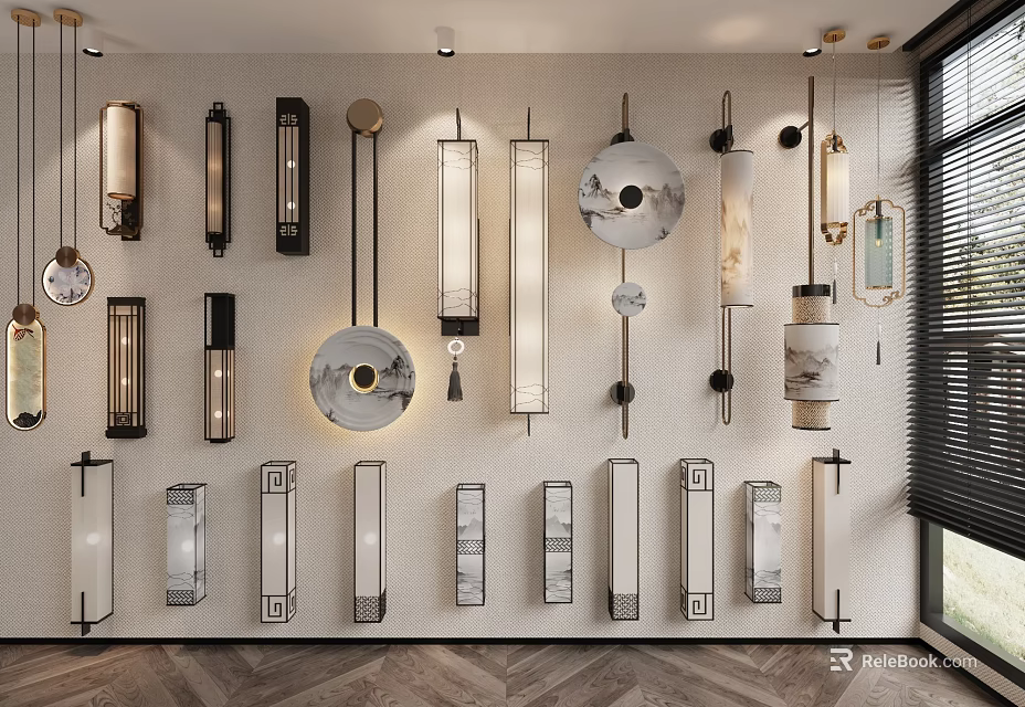 Modern Wall Lamps With Various Stylish Designs For Home Interior Decoration 3d model 
