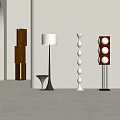 Middle style floor lamp 3d model