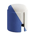 Upholstered Round Top Stools with Side Cutout Design in Multiple Colors