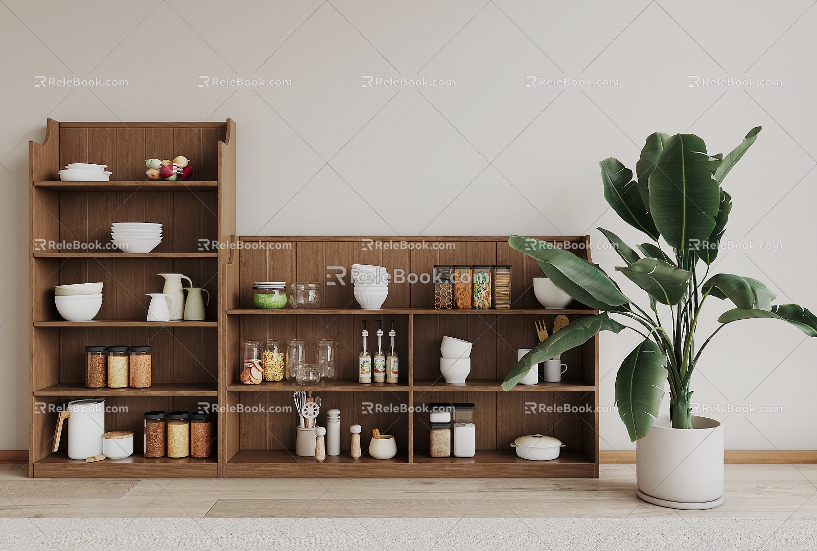 Modern Sideboard Storage Rack Supplies 3d model