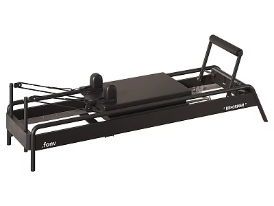 Black JORY Pilates Reformer Fitness Exercise Machine For Home Gym Workout 3d model