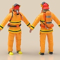 fireman man fireman fireman fireman fireman firefighter 3d model