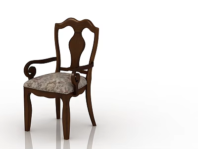 European Chair Book Chair 3d model