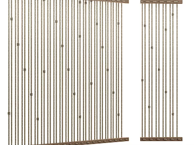 Stylish Modern Background Wall Design With Vertical Lines And Decorative Dots 3d model