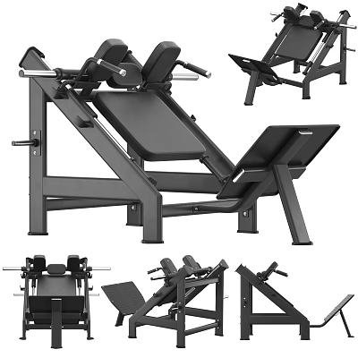 Multi Angle Adjustable Sports Equipment Weight Bench with Steel Frame for Strength Training 3d model